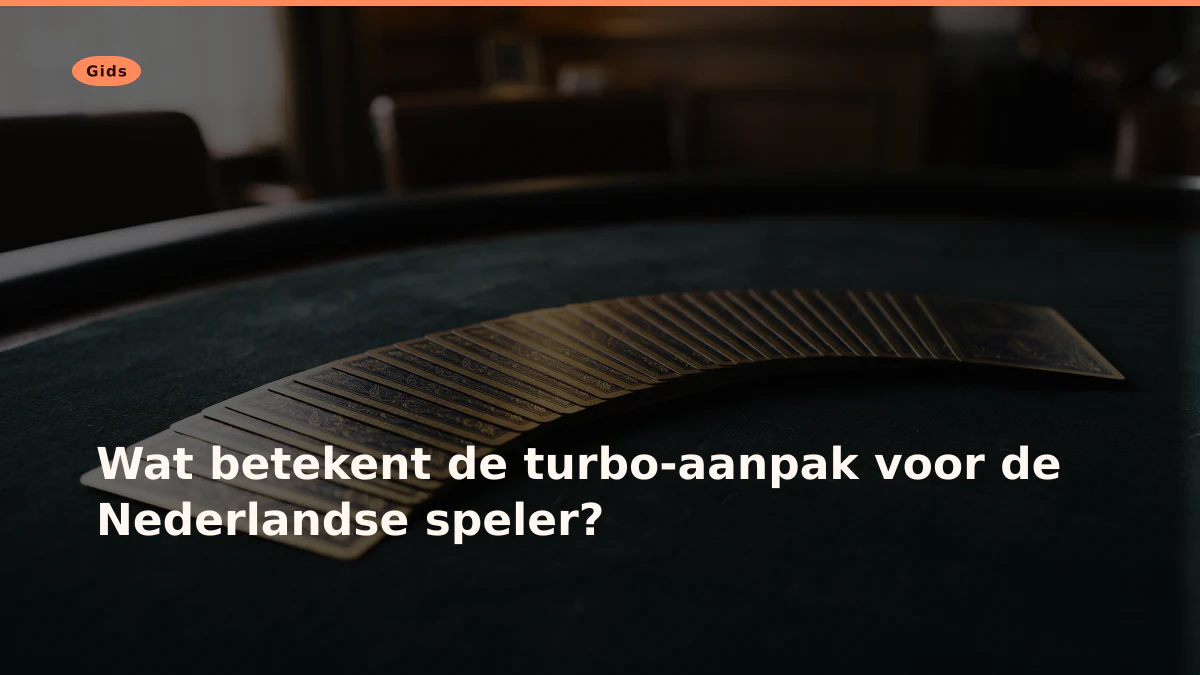 Wat betekent de turbo-aanpak voor de Nederlandse speler?