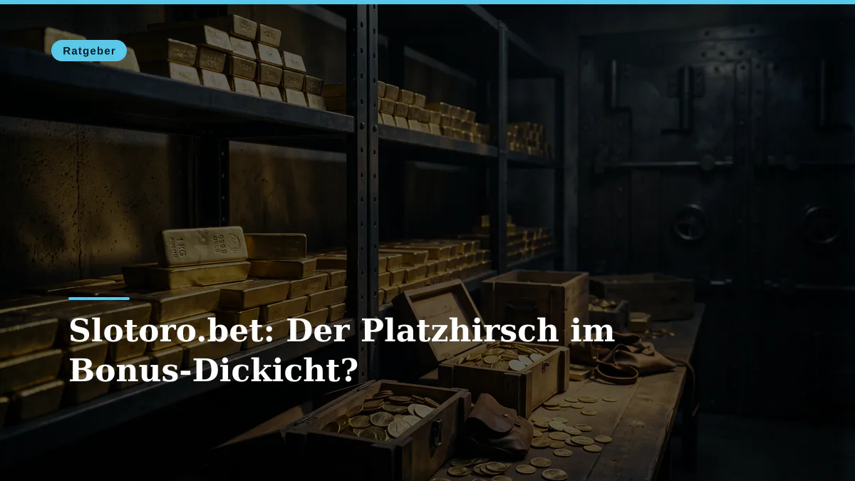Slotoro.bet: Der Platzhirsch im Bonus-Dickicht?
