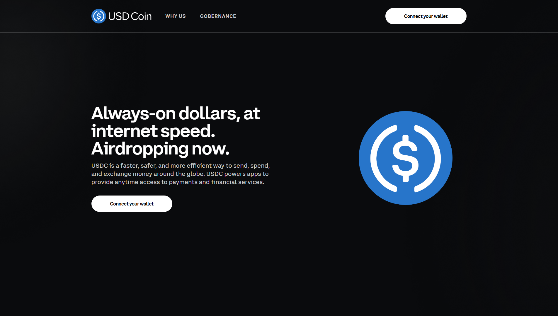 Screenshot of testusdc.pages.dev