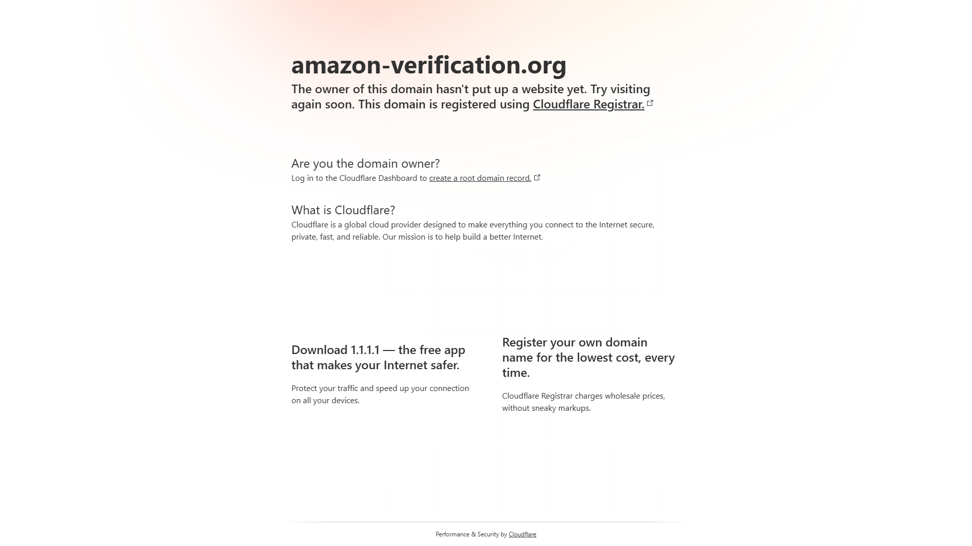 Stored capture of amazon-verification.org