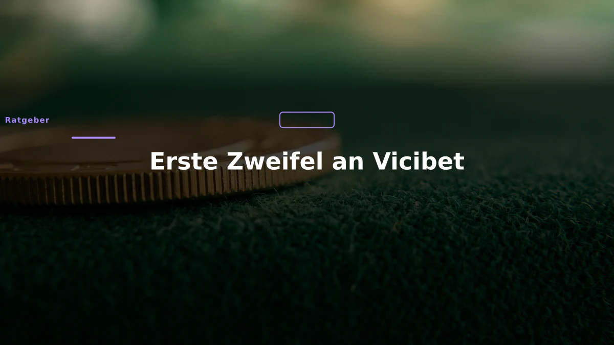 Erste Zweifel an Vicibet