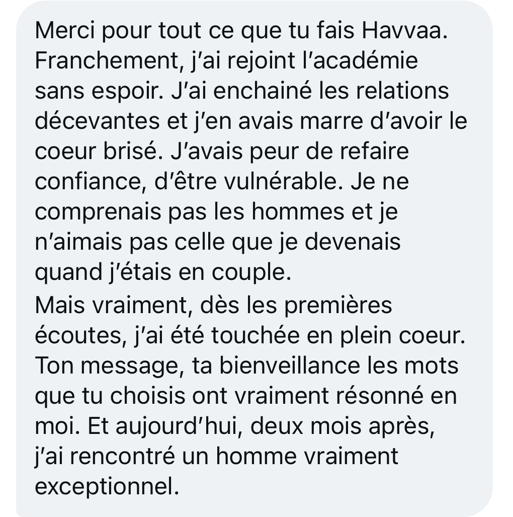 À propos 67 Témoignage d'une membre