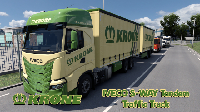 🚛 Krone IVECO S-WAY Tandem Traffic Truck Pack