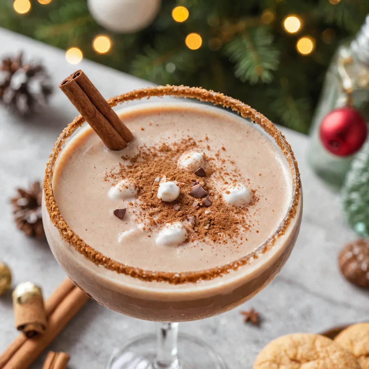 Cocoa RumChata Snickerdoodle Martini