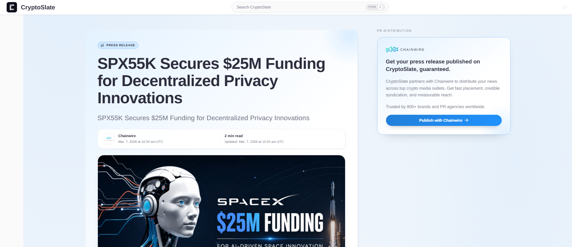 Forensic screenshot of spx21k-cryptoslate.com showing the phishing page layout