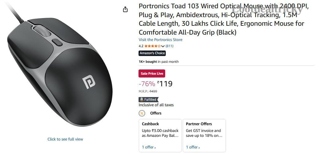 Portronics Wired Optical | Top Unbeatable Deal Portronics Wired Optical | Top Unbeatable Deal
