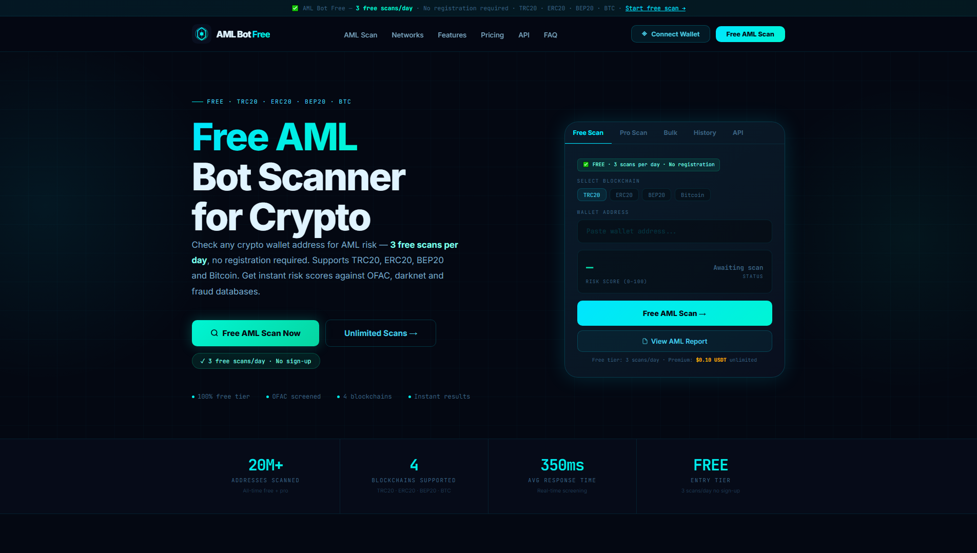Screenshot of amlbotfree.org