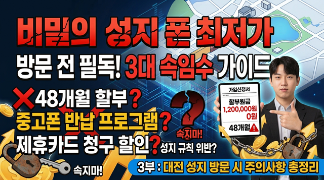 대전휴대폰성지 주의해야 할 속임수 가이드
