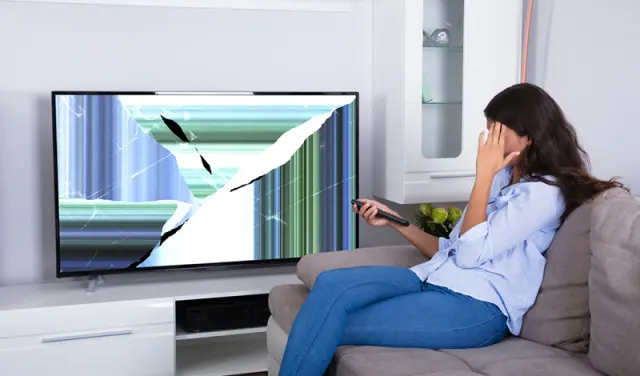 TCL TV repair - damaged display