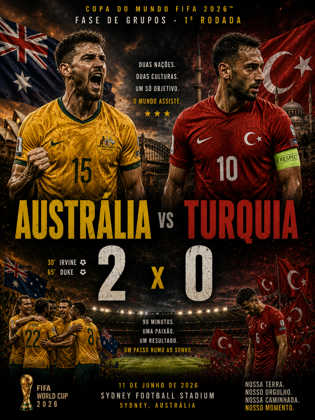 1ª Rodada Austrália x Turquia