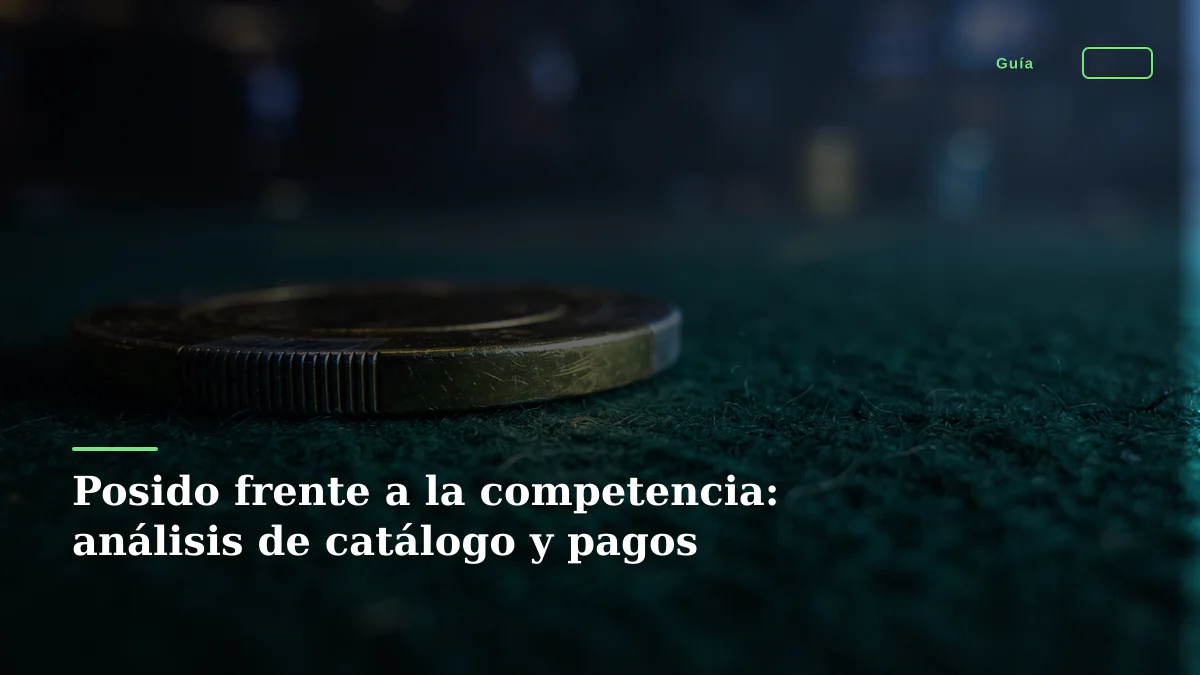Posido frente a la competencia: análisis de catálogo y pagos