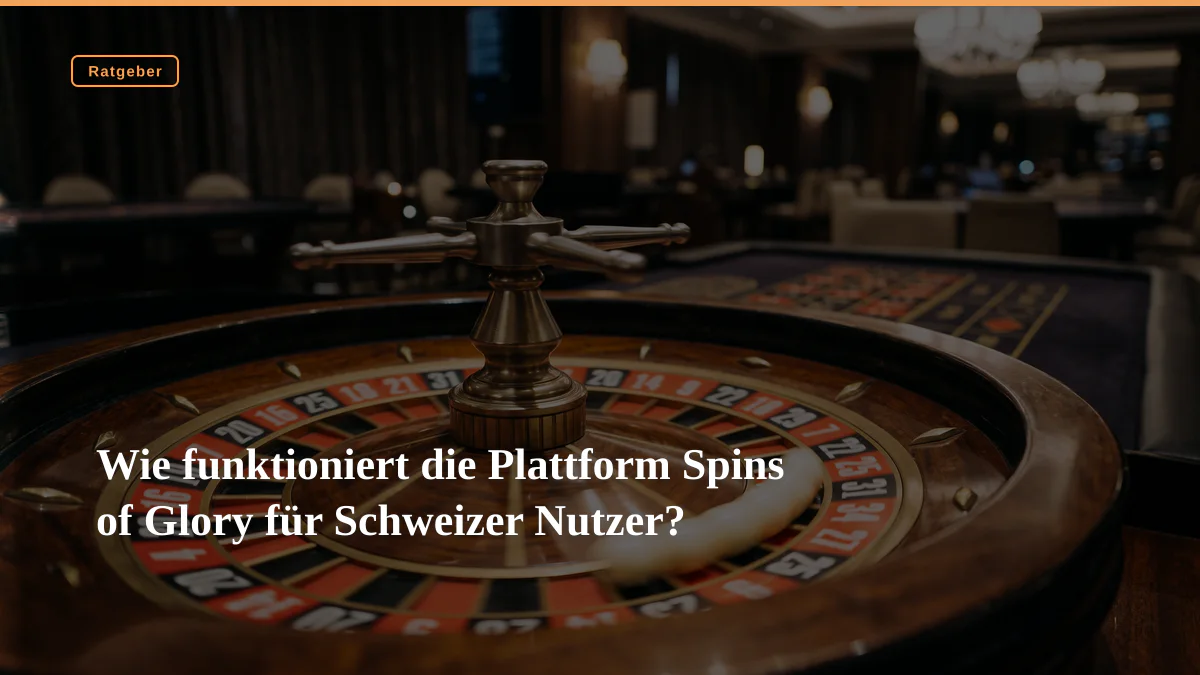 Wie funktioniert die Plattform Spins of Glory für Schweizer Nutzer?