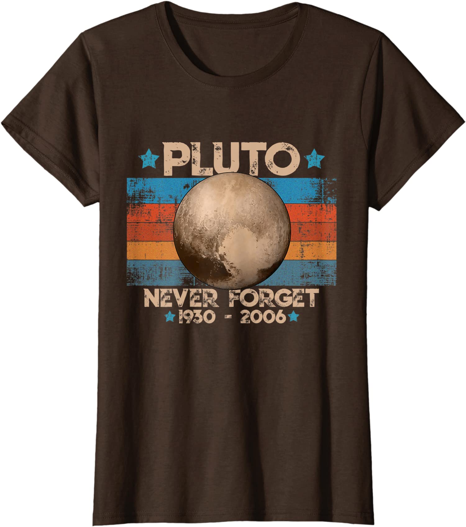 Never Forget Pluto Nerdy Astronomy Space Science Ladies' Crewneck
