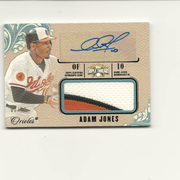 2014 Topps Triple Threads Adam Jones Patch Autograph /18