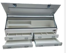 Steel Truck Toolbox, 4 Drawer, 1770mm Long