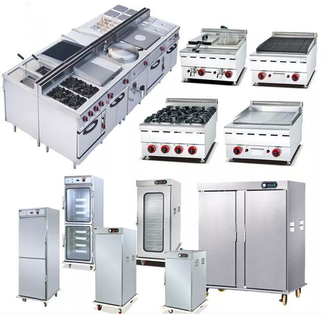 Commercial kitchen equipment display