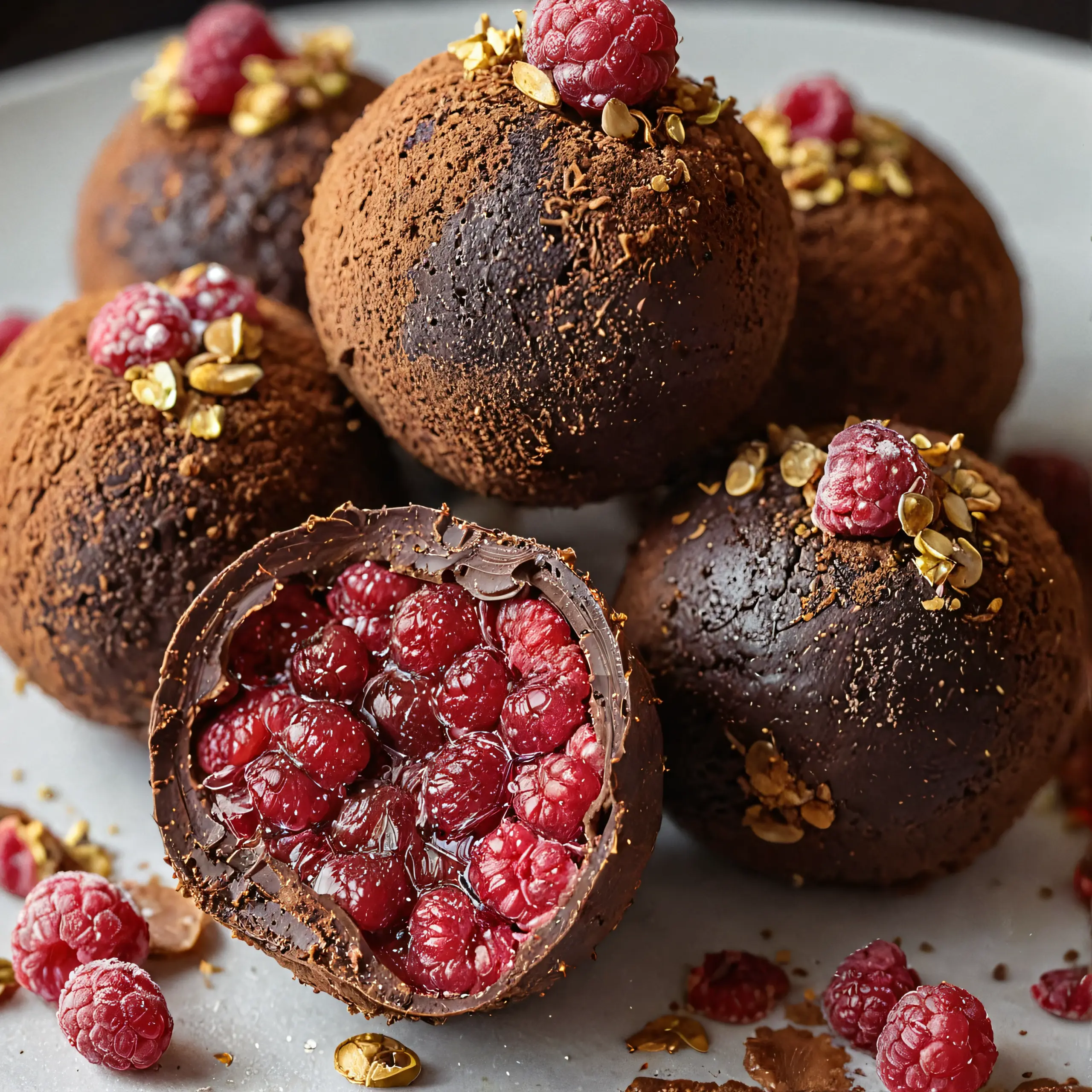 Dark Chocolate Raspberry Truffle Recipe