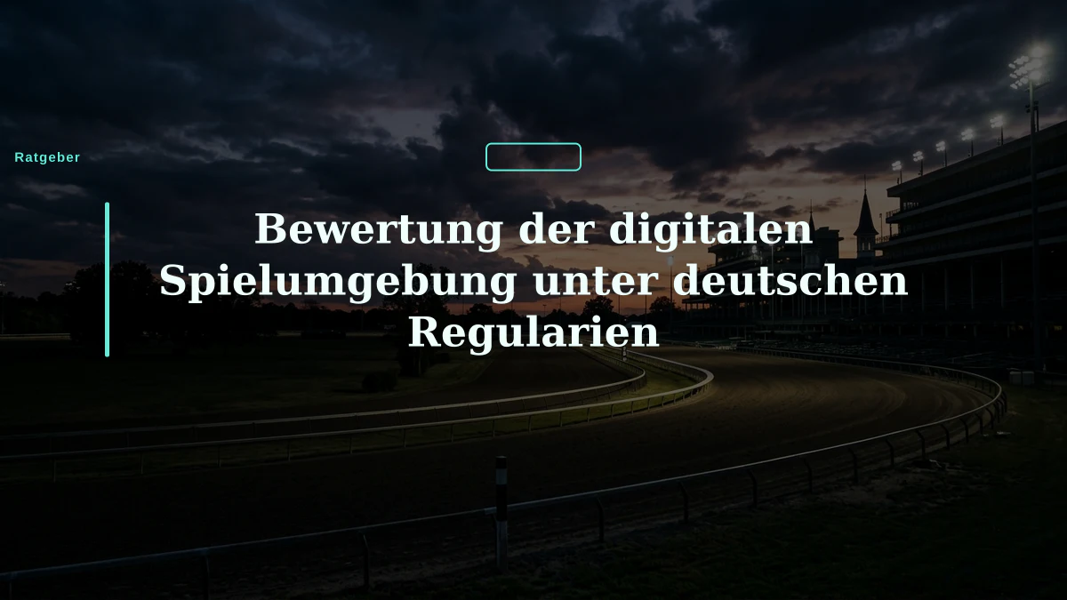 Bewertung der digitalen Spielumgebung unter deutschen Regularien
