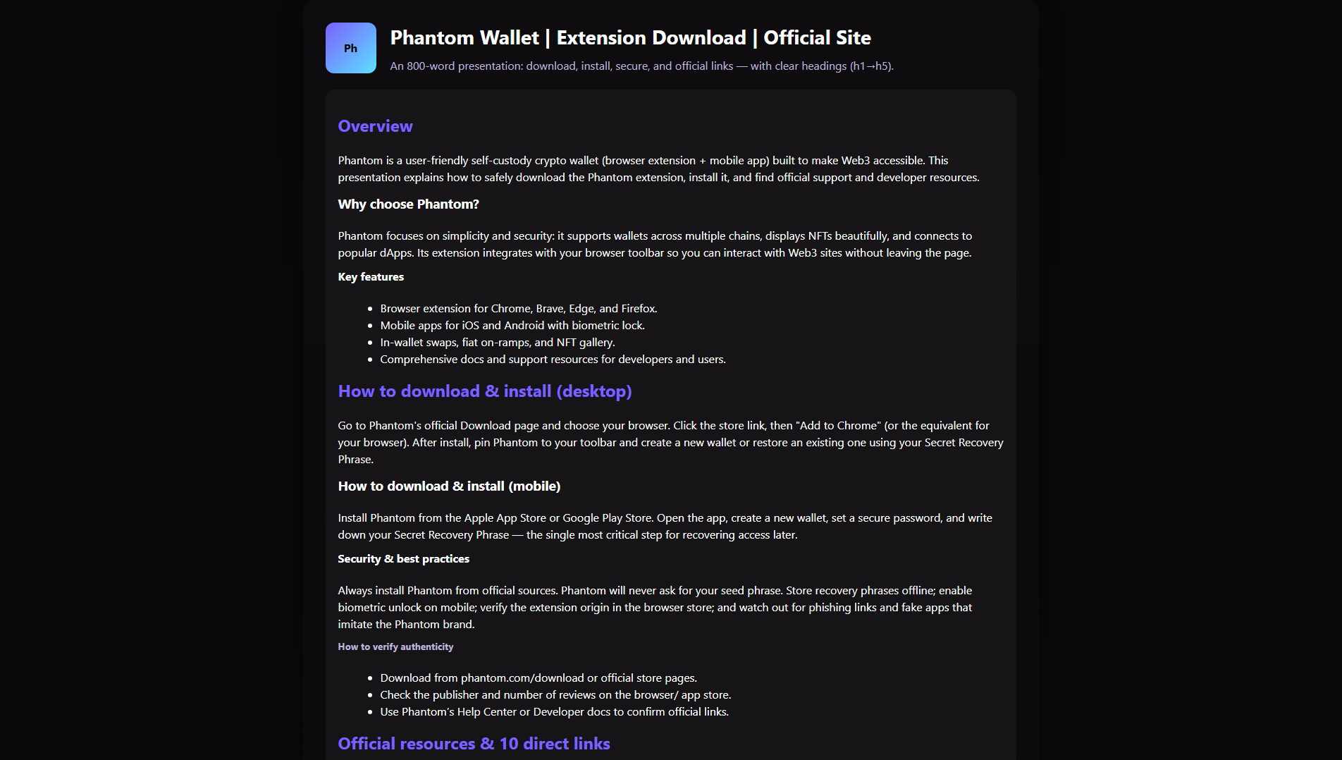 Stored capture of p-hantomwalletextensionn.pages.dev