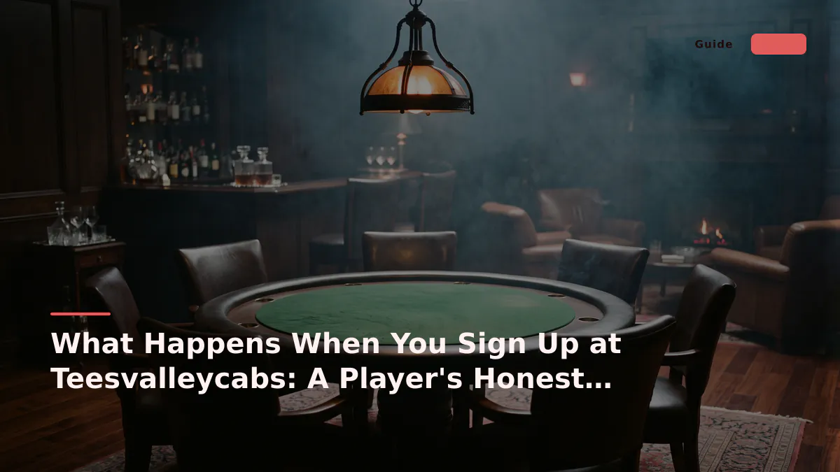 What Happens When You Sign Up at Teesvalleycabs: A Player's Honest Take