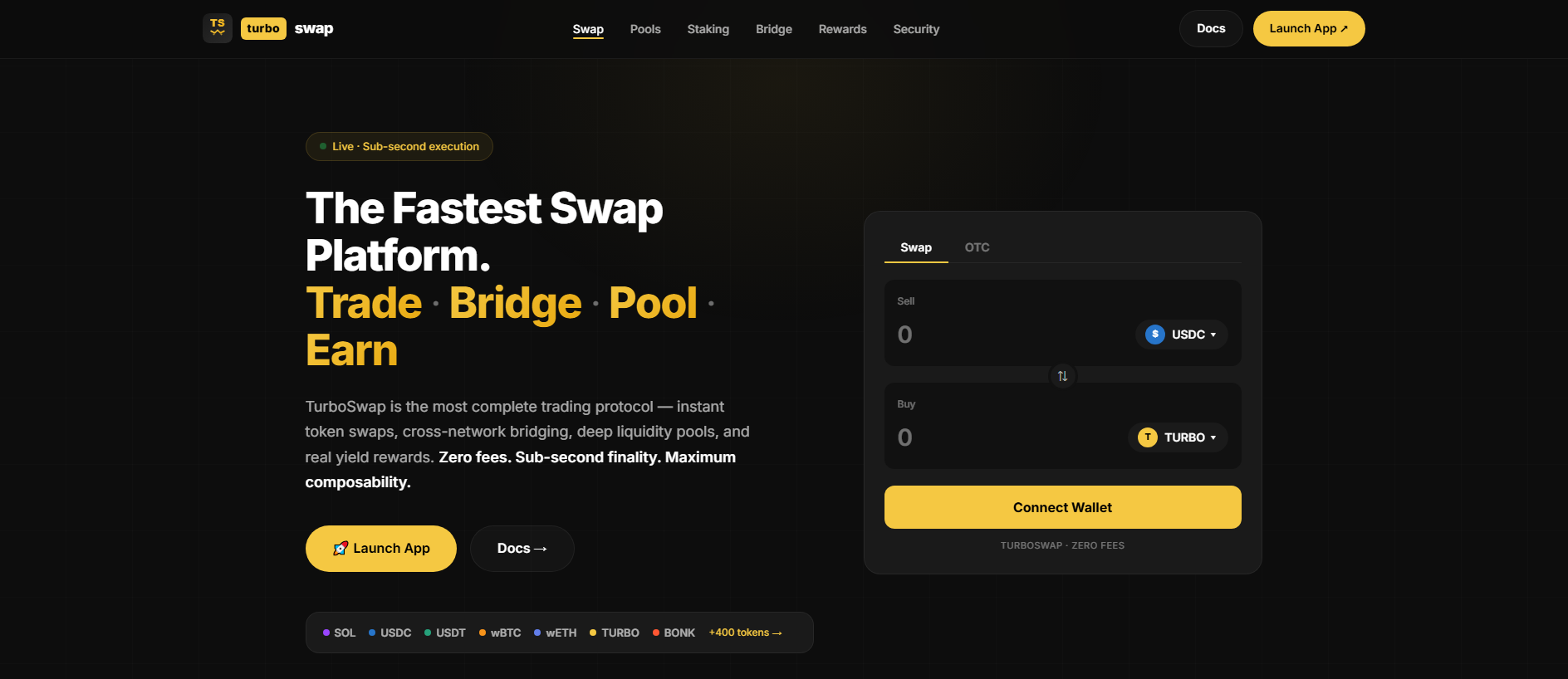 Stored capture of turboswap-dex.com