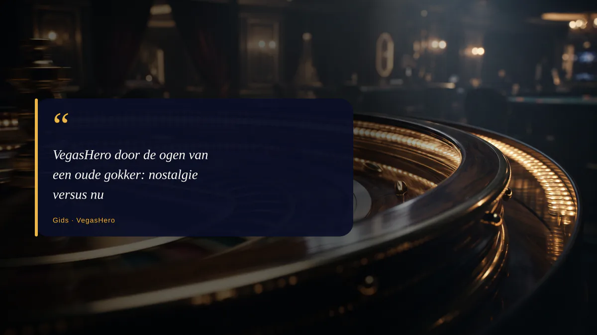 VegasHero door de ogen van een oude gokker: nostalgie versus nu