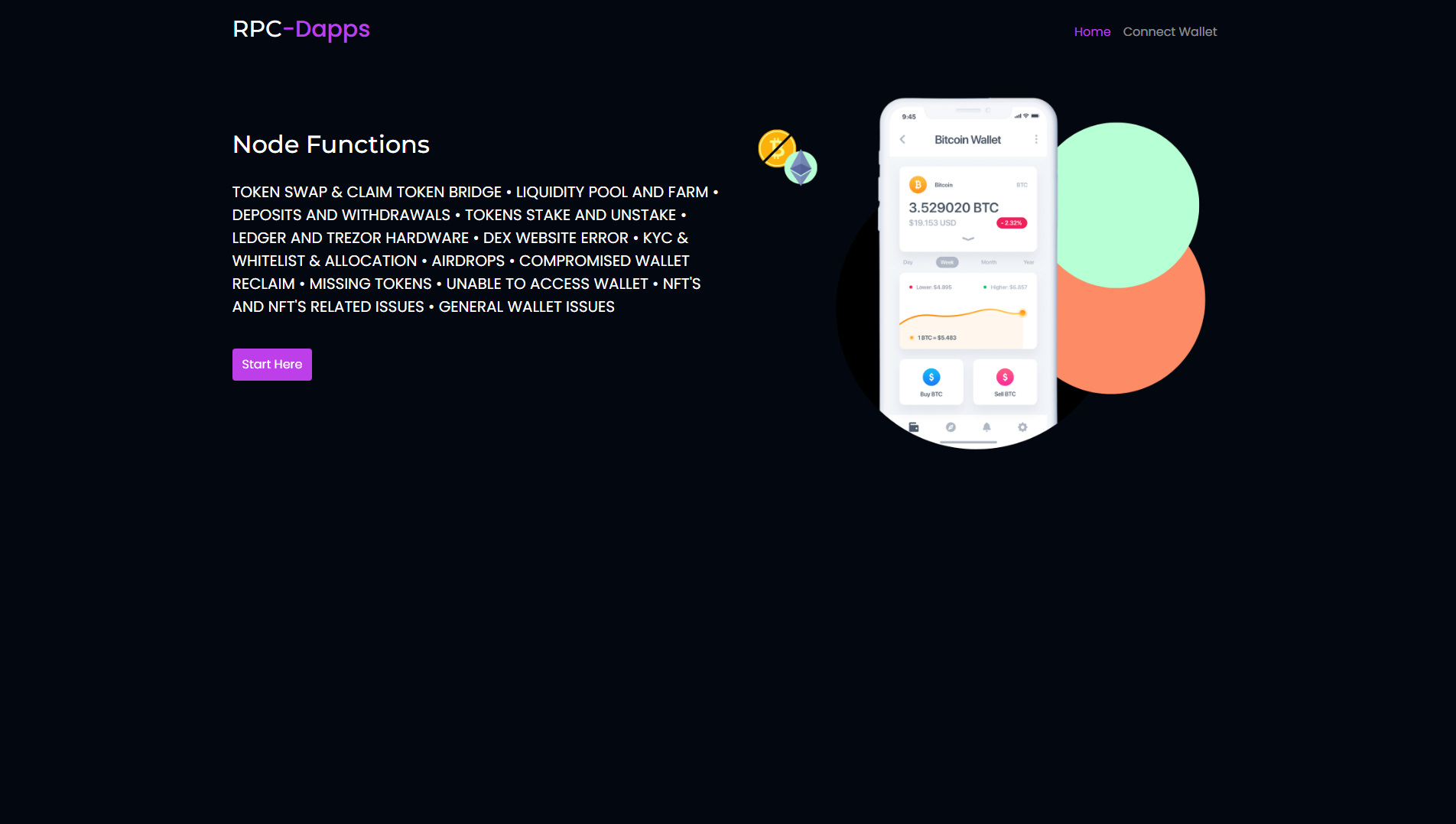 Screenshot of rpcdappsquickfix.pages.dev