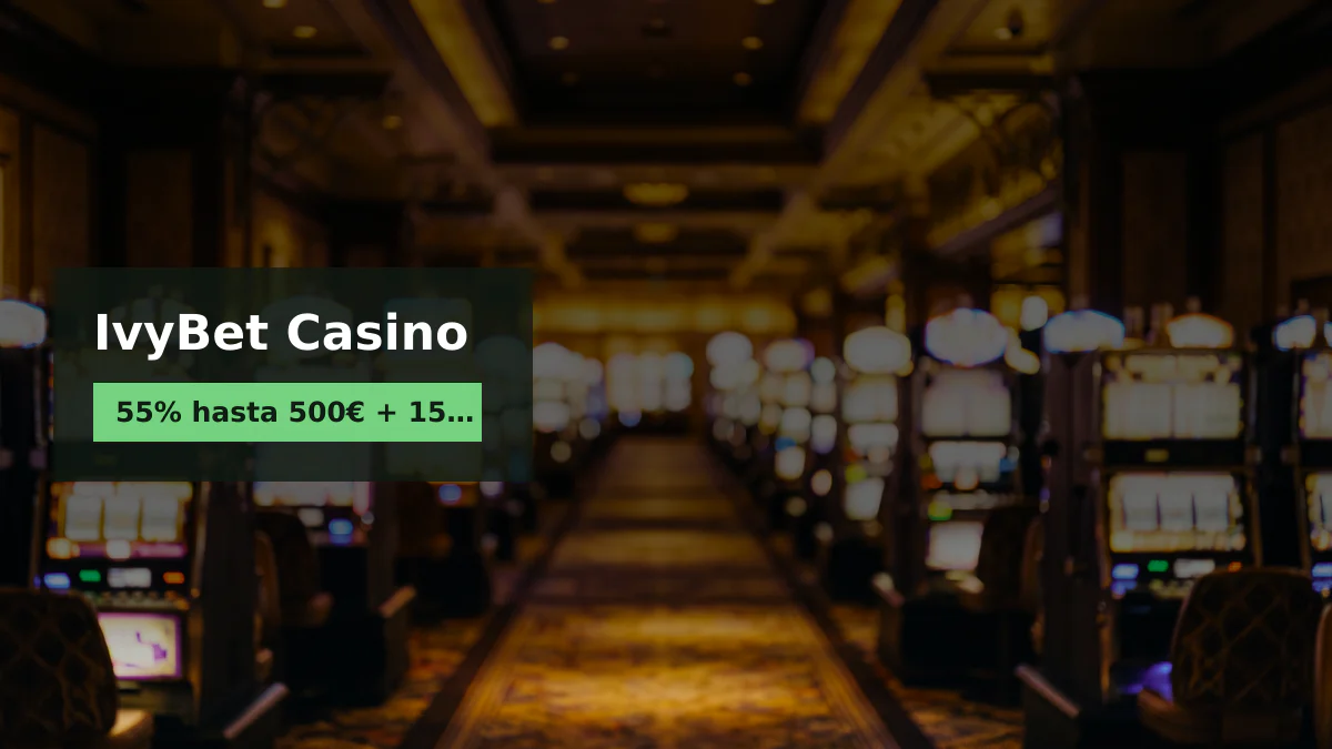 IvyBet Casino — bono de bienvenida 55% hasta 500€ + 150 FS, pagos: Visa, Mastercard, Skrill, Paysafecard, Boleto IvyBet Casino — bono de bienvenida 55% hasta 500€ + 150 FS, pagos: Visa, Mastercard, Skrill, Paysafecard, Boleto