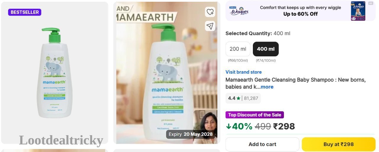 Flipkart Mamaearth Baby – Just ₹298 | Exclusive Sale Discount