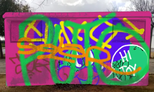 Graffiti artwork by SOLAR