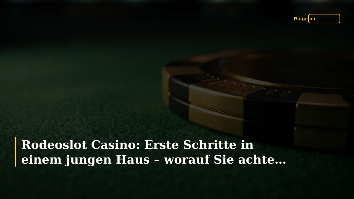 Rodeoslot Casino: Erste Schritte in einem jungen Haus – worauf Sie achten sollten
