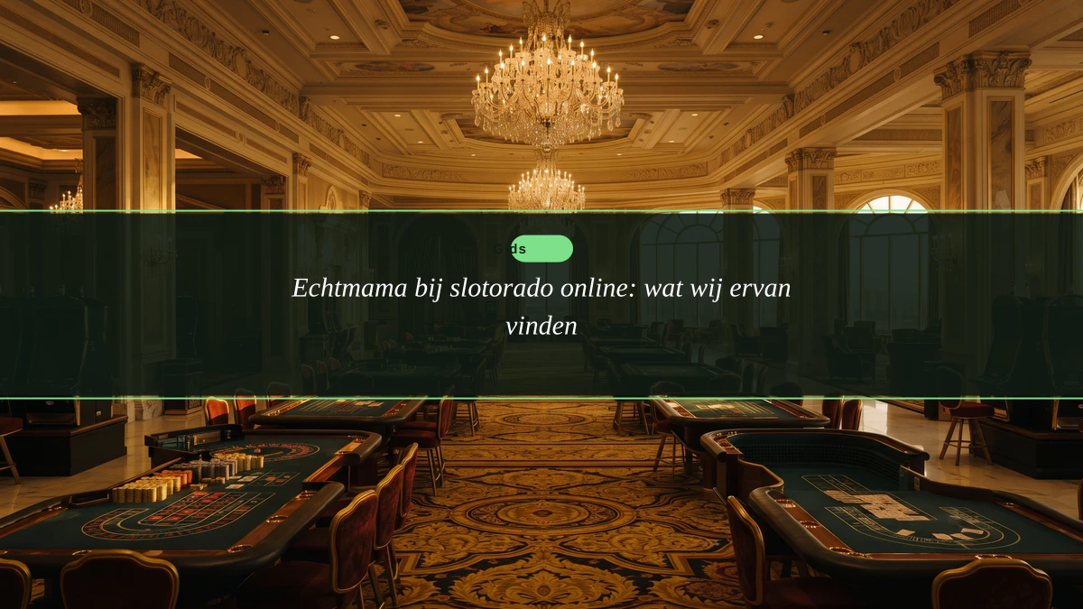 Echtmama bij slotorado online: wat wij ervan vinden