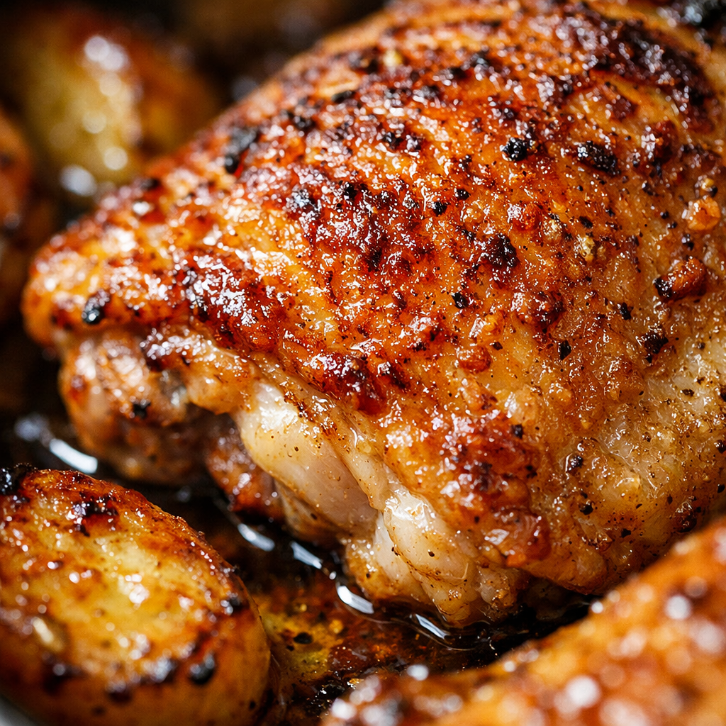 One Pan Chicken Thighs with Potatoes Recipe cooking process