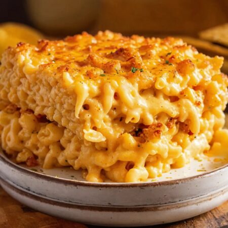 Cajun Baked Mac & Cheese with Smoked Gouda & Cheddar