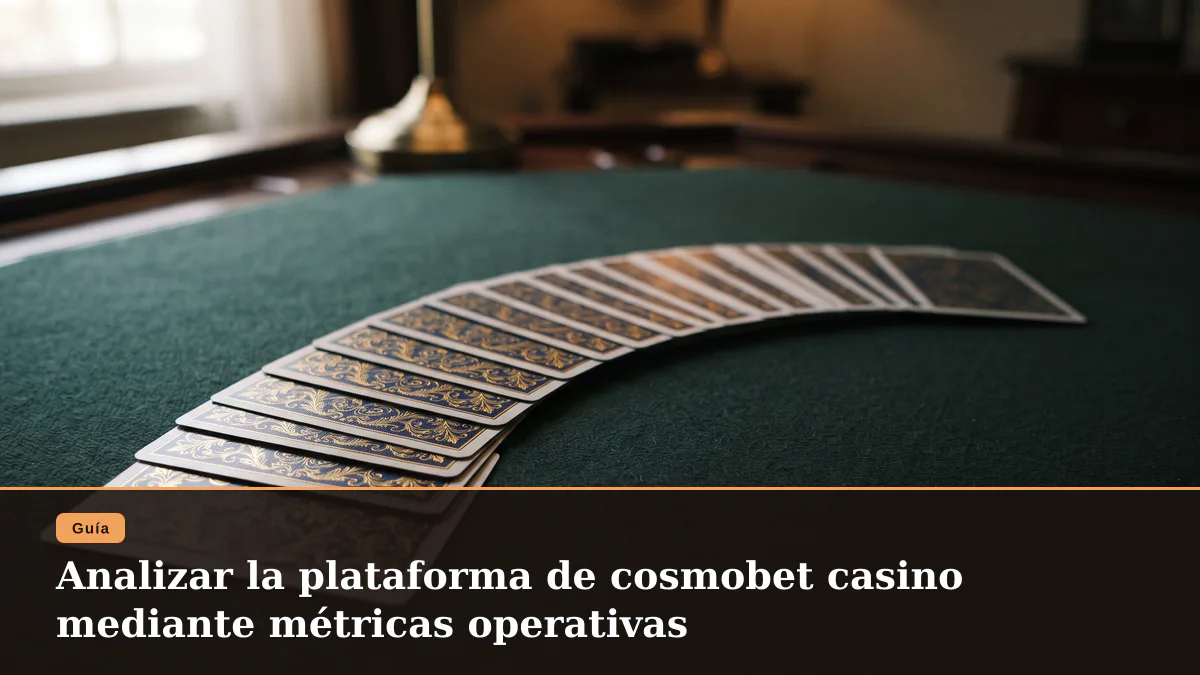 Analizar la plataforma de cosmobet casino mediante métricas operativas