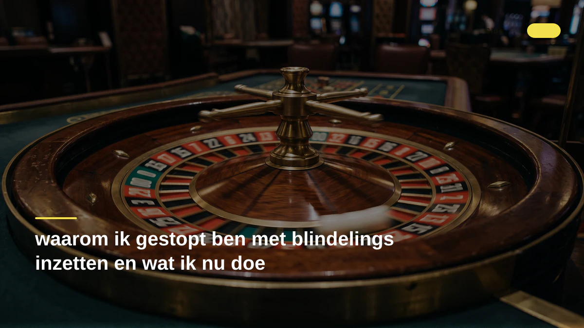 waarom ik gestopt ben met blindelings inzetten en wat ik nu doe