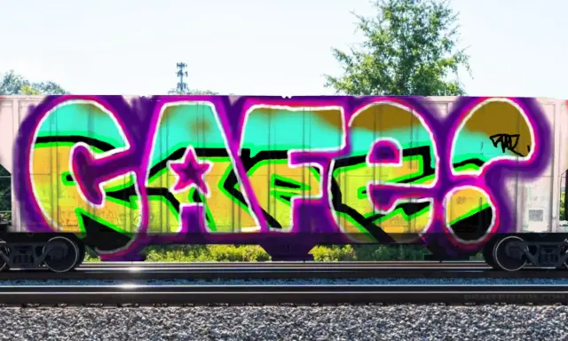 Graffiti artwork by Tkiz
