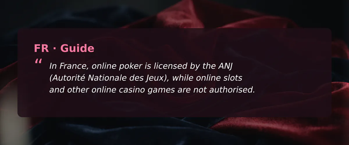 Machine à sous poker : un terme et une réalité légale française — Guide
