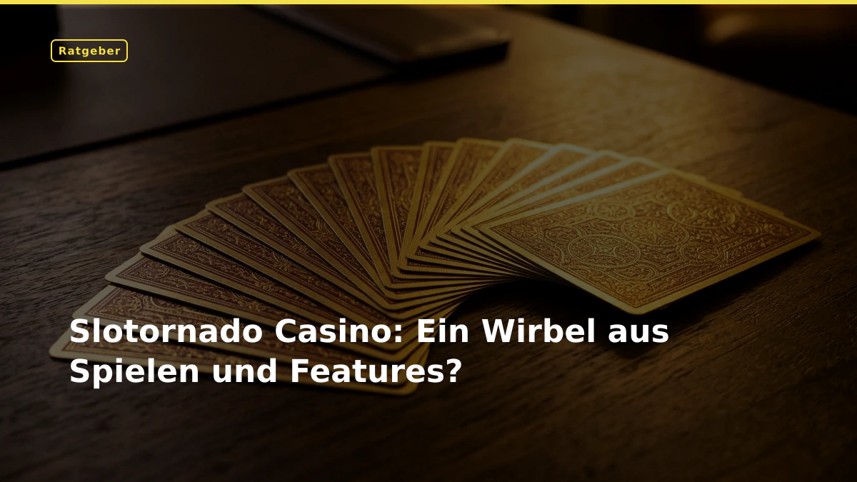 Slotornado Casino: Ein Wirbel aus Spielen und Features?