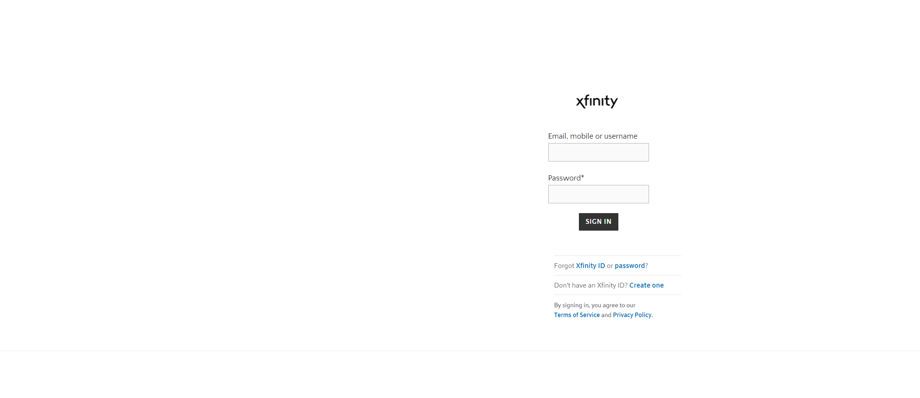 Stored capture of xfinitemail.weebly.com