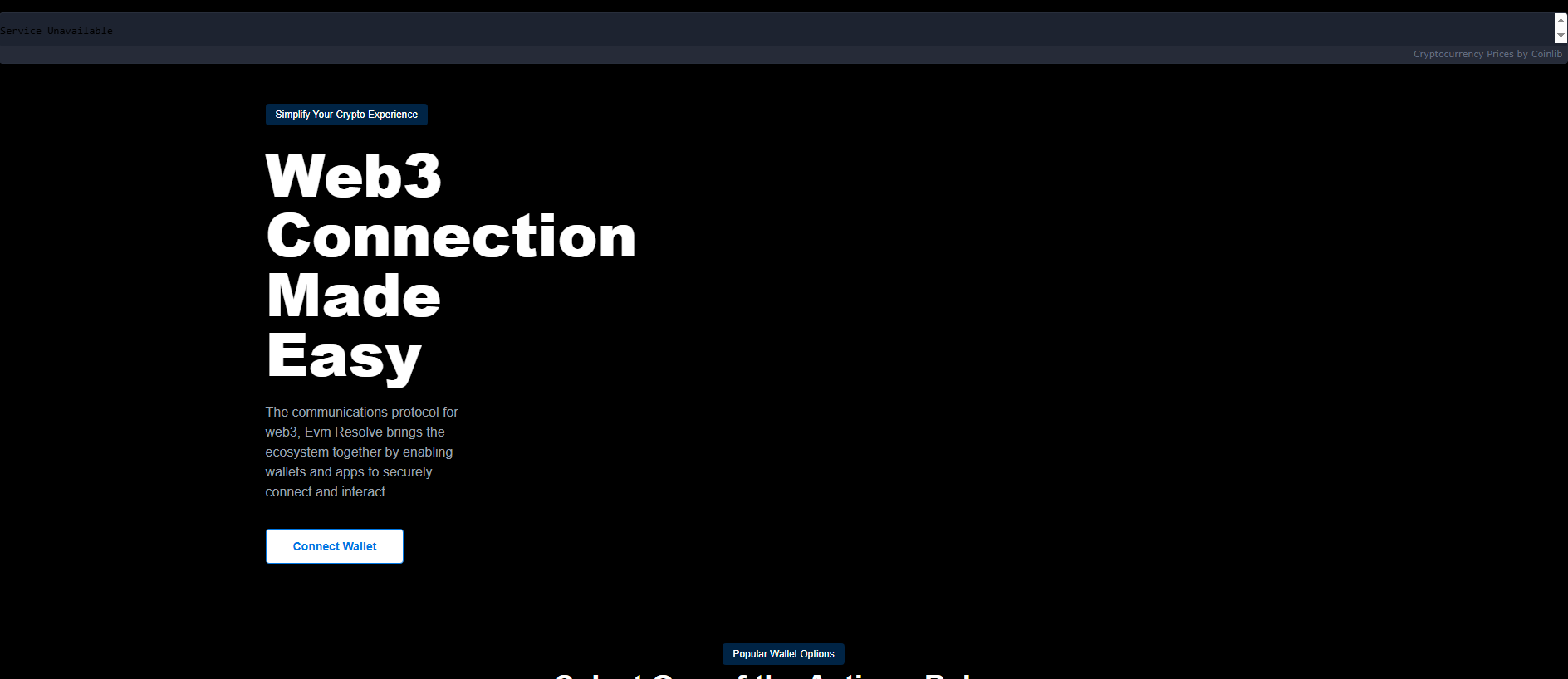 Forensic screenshot of evm-rectification.pages.dev showing the phishing page layout