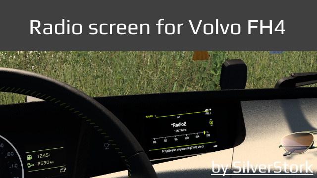 Radio screen for Volvo FH4 (SCS model)