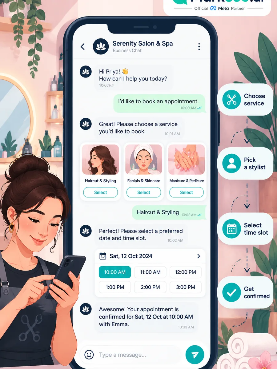 WhatsApp for Salons & Spas: Booking Chatbots, Reminder Drips & Offer Broadcasts — sidebar