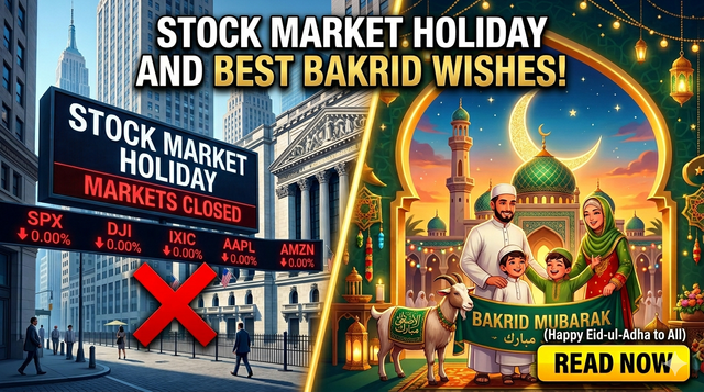 Stock Market Holiday - Eid al-Adha 2026 - NSE BSE Closed