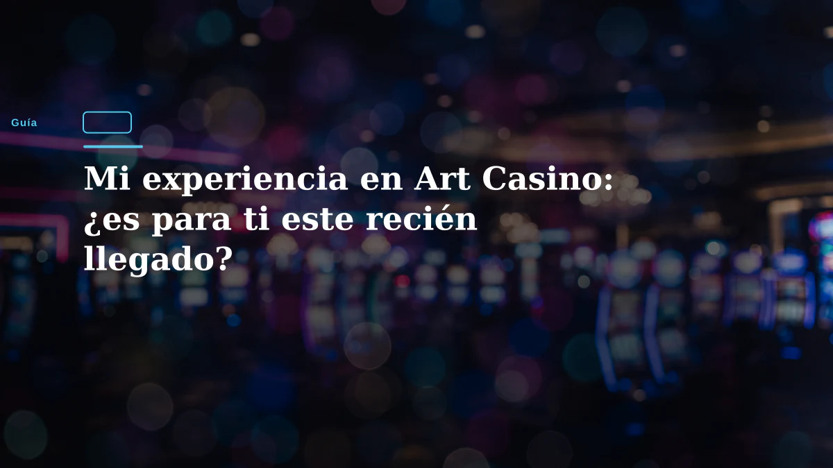 Mi experiencia en Art Casino: ¿es para ti este recién llegado?