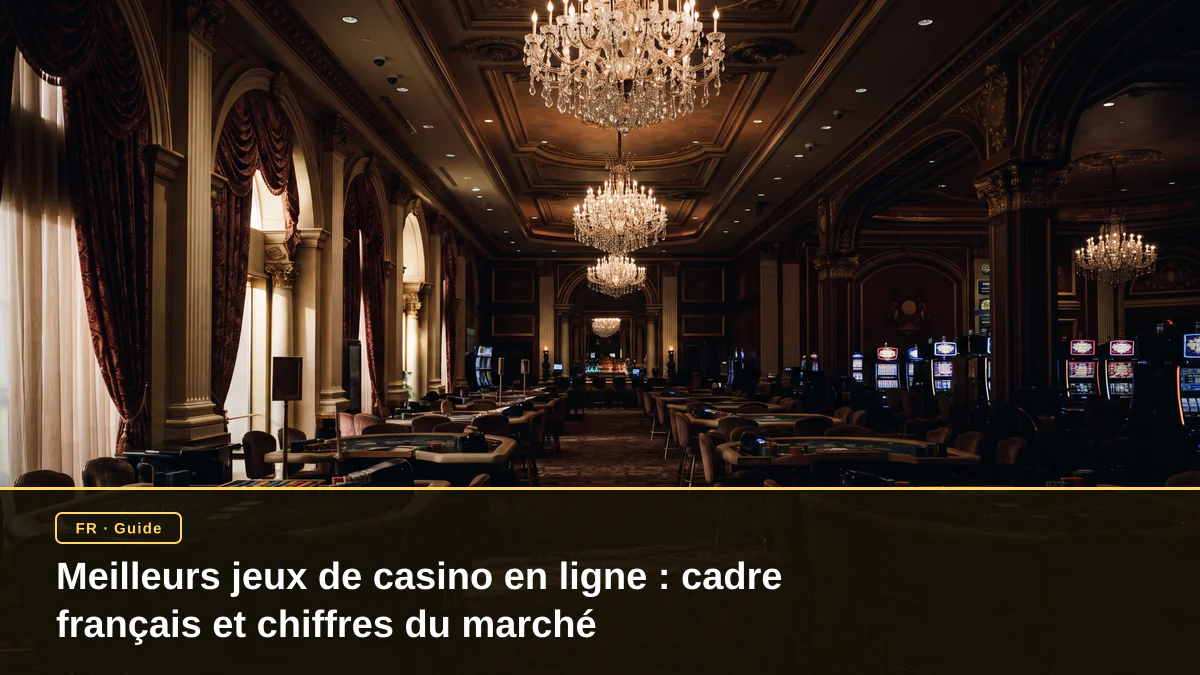 Meilleurs jeux de casino en ligne : cadre français et chiffres du marché