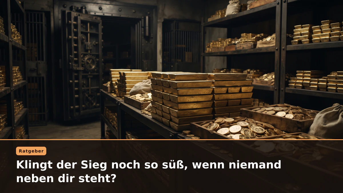 Klingt der Sieg noch so süß, wenn niemand neben dir steht?