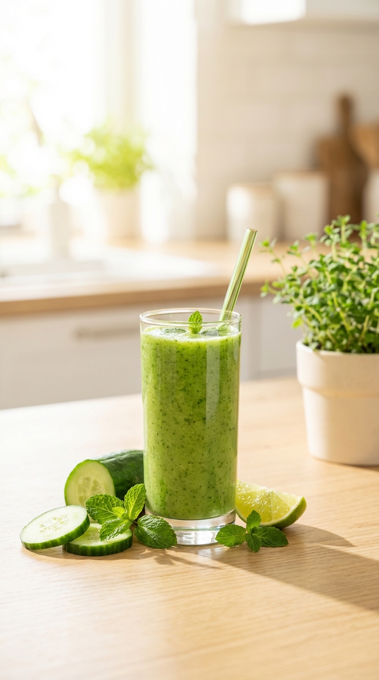 5. Cucumber Mint Hydrator — Green Smoothie Recipes Healthy For Digestion
