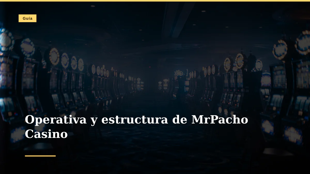 Operativa y estructura de MrPacho Casino