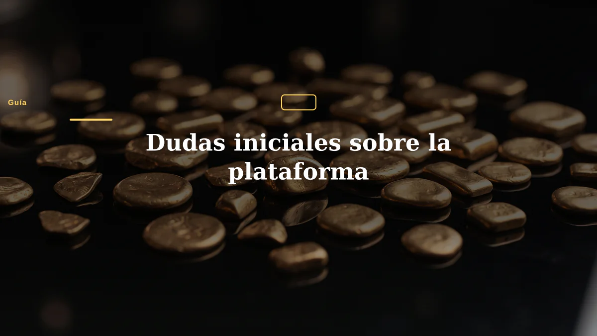 Dudas iniciales sobre la plataforma